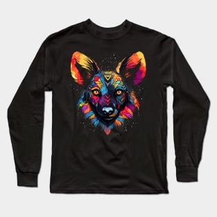 African Wild Dog Valentine Day Long Sleeve T-Shirt